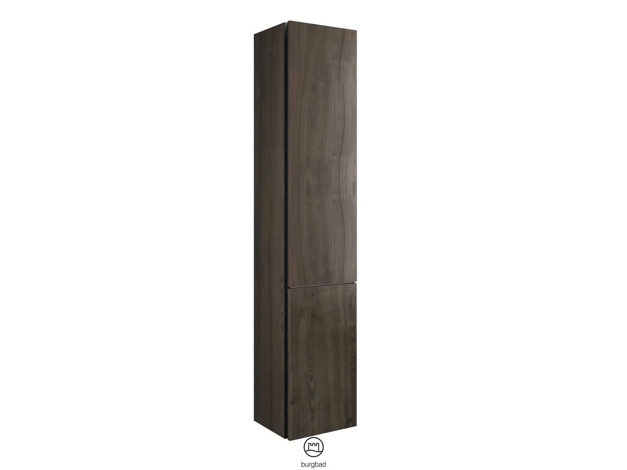 Hochschrank, 1 Tür;1 Wäschekippe;3 Glaseinlegeböden;1 fester Boden, Tiefe: 320 mm, Breite: 350 mm, Höhe: 1760 mm