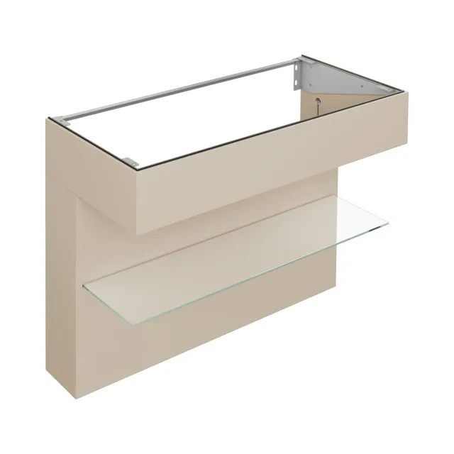 KEUCO EDITION 11 ART Waschtischunterbau m. Glasablage und Beleuchtung 1200x870x490 sand