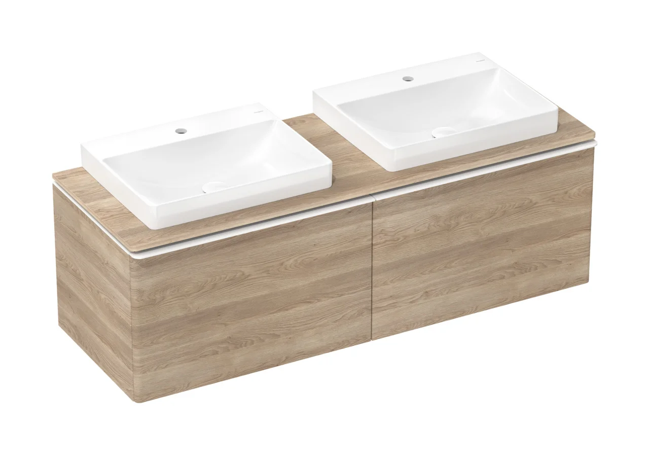 Hansgrohe Xelu Q Aufsatzwaschtisch, weiß, 600x480 mm, geschliffen, SmartClean, glänzend, ohne Überlauf