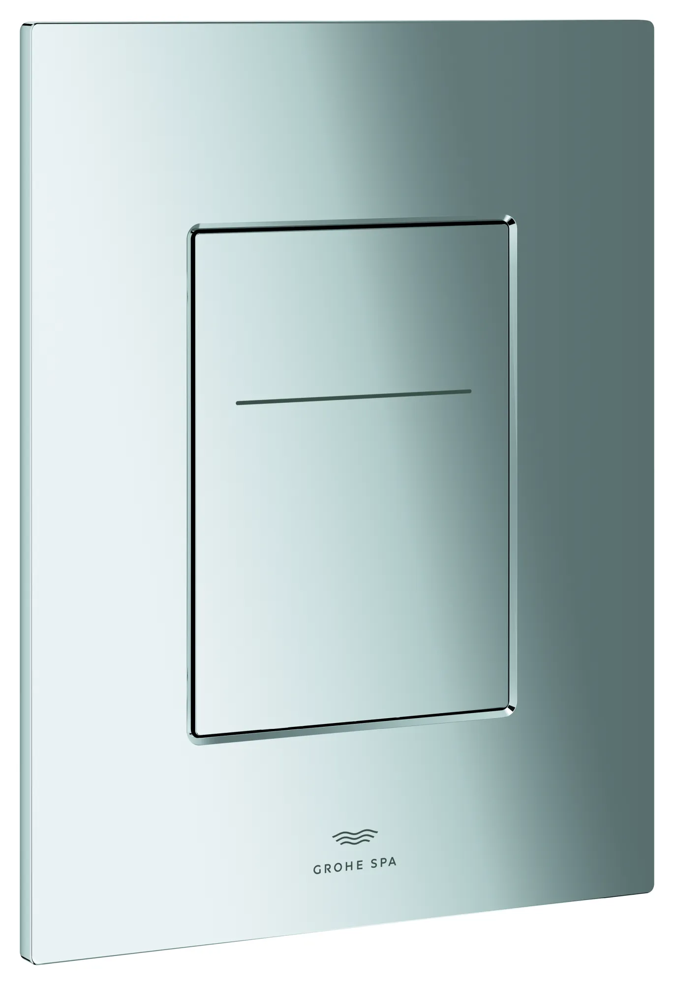 WC-Betätigung Silk Motion Arina 104644, eckig, senkrechte Montage, für 2-Mengen-Betätigung, 6 V Lithium-Batterie, Typ CR-P2, chrom WC-Betätigung Silk Motion Arina 104644, eckig, senkrechte Montage, für 2-Mengen-Betätigung, 6 V Lithium-Batterie, Typ CR-P2, chrom