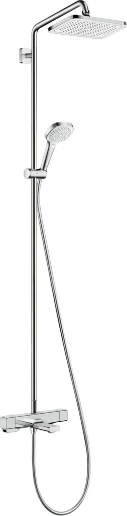 Hansgrohe Croma E Showerpipe 280x170 mm, Chrom, mit Wannenthermostat, RainAir Strahl, 3 Verbraucher Hansgrohe Croma E Showerpipe 280x170 mm, Chrom, mit Wannenthermostat, RainAir Strahl, 3 Verbraucher