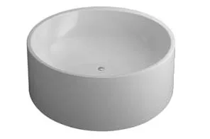 VitrA Istanbul Badewanne zylindrisch 160 cm Duo Maxi freistehend Acryl Weiß Hochglanz
