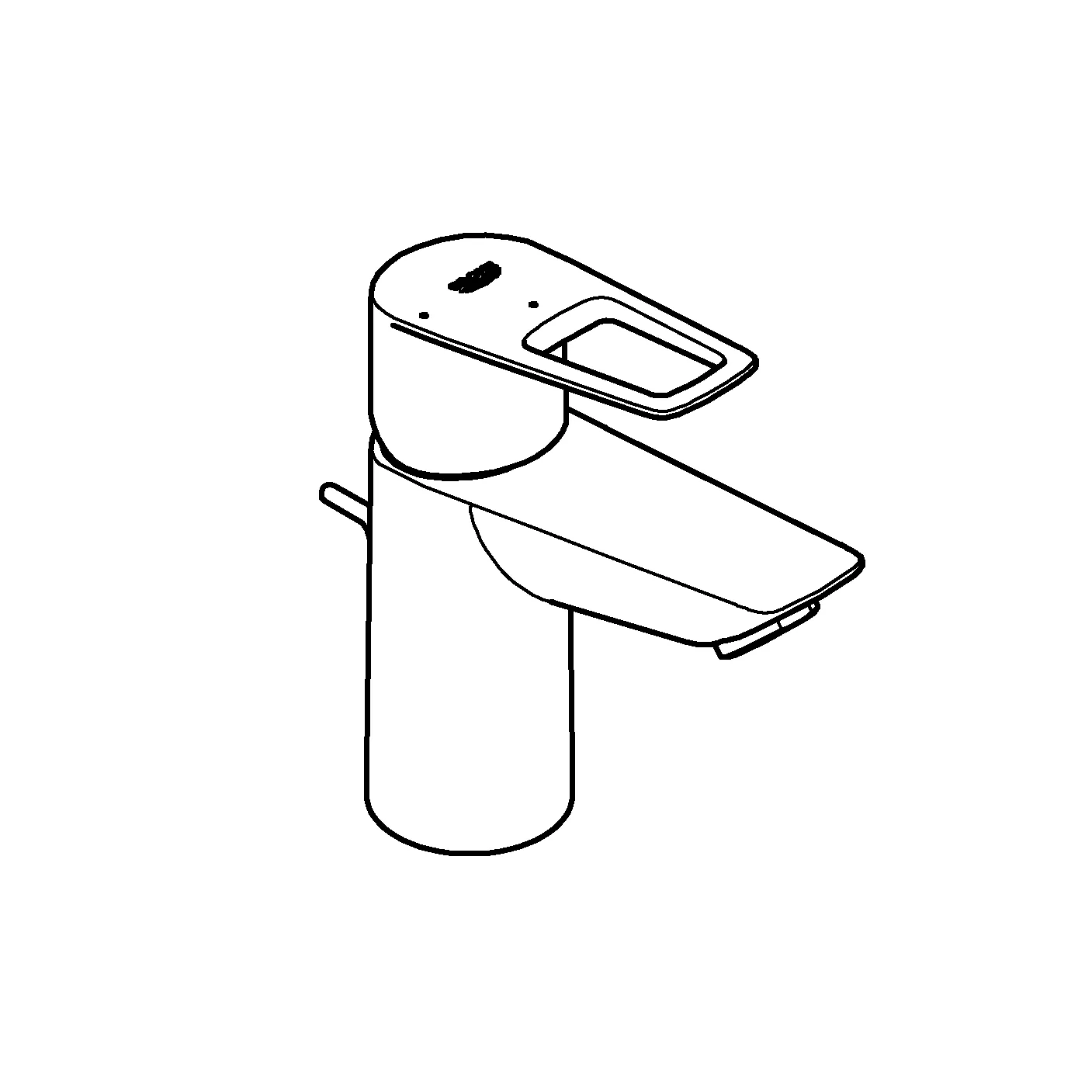 Grohe BauLoop Einhand-Waschtischbatterie, ½ S-Size, Einlochmontage, chrom Grohe BauLoop Einhand-Waschtischbatterie, ½ S-Size, Einlochmontage, chrom