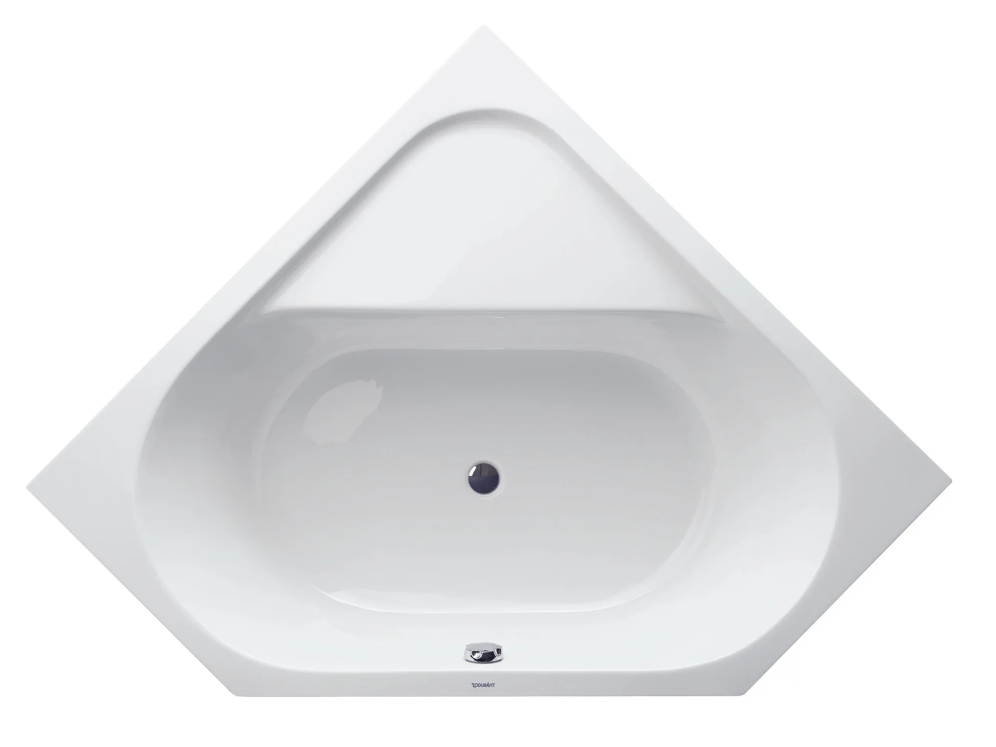 Duravit Badewanne „D-Code“ eck 140 × 140 cm, Mittelablauf