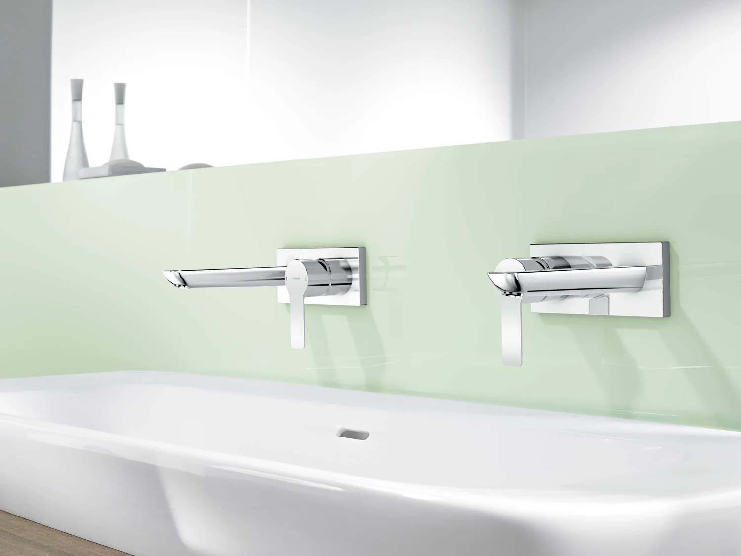 HansaLIGNA Waschtischarmatur Einhebelmischer Fertigmontageset 4489 Rosette eckig Ausladung 190 mm DN 15 Chrom HansaLIGNA Waschtischarmatur Einhebelmischer Fertigmontageset 4489 Rosette eckig Ausladung 190 mm DN 15 Chrom