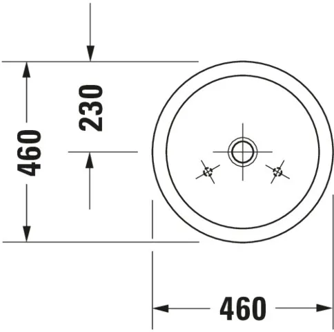 Aufsatzwaschtisch „Starck 1“, ohne Überlauf