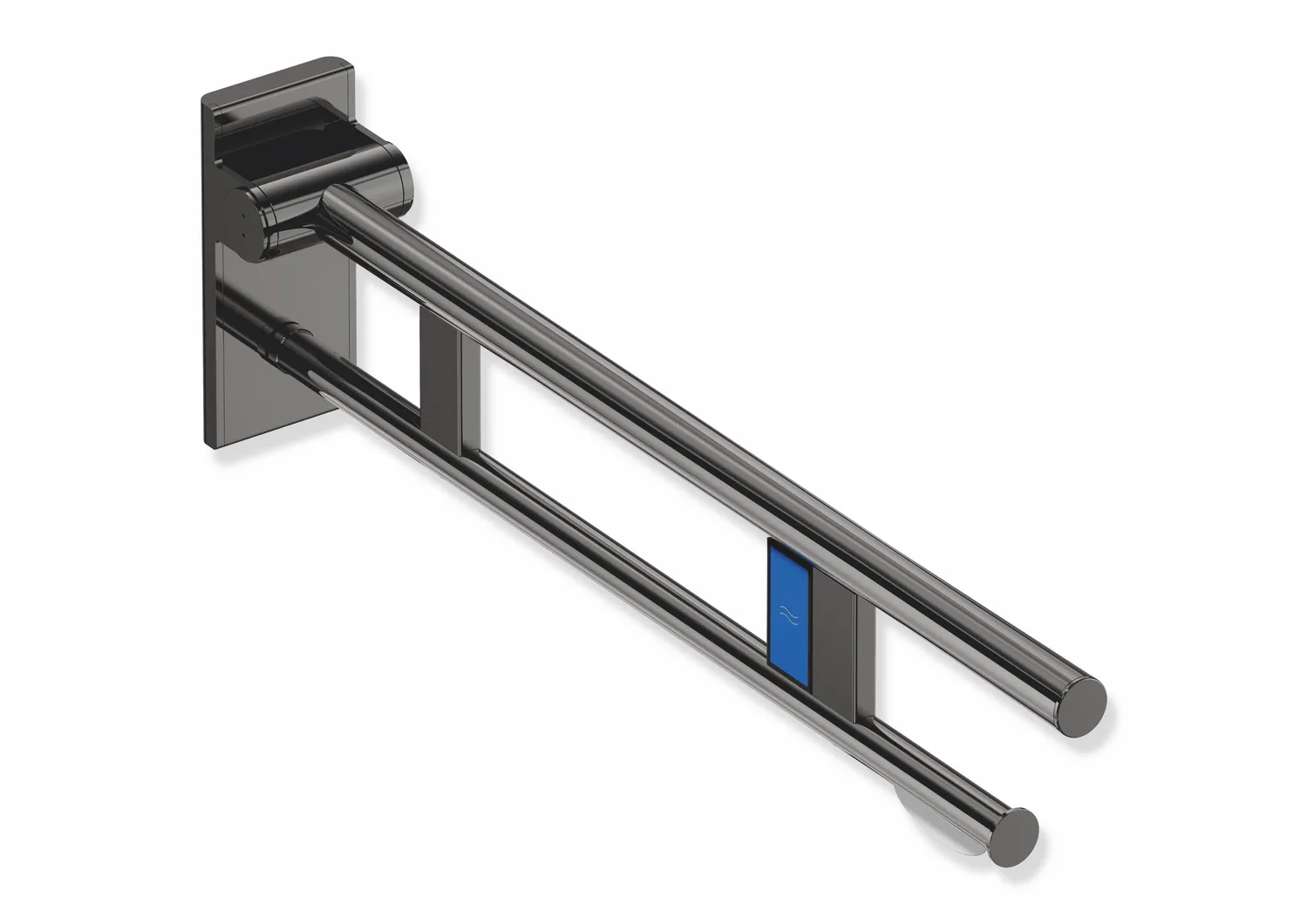 HEWI Mobiler Stützklappgriff Duo System 900, links, Edelstahl, PVD, 750 mm HEWI Mobiler Stützklappgriff Duo System 900, links, Edelstahl, PVD, 750 mm
