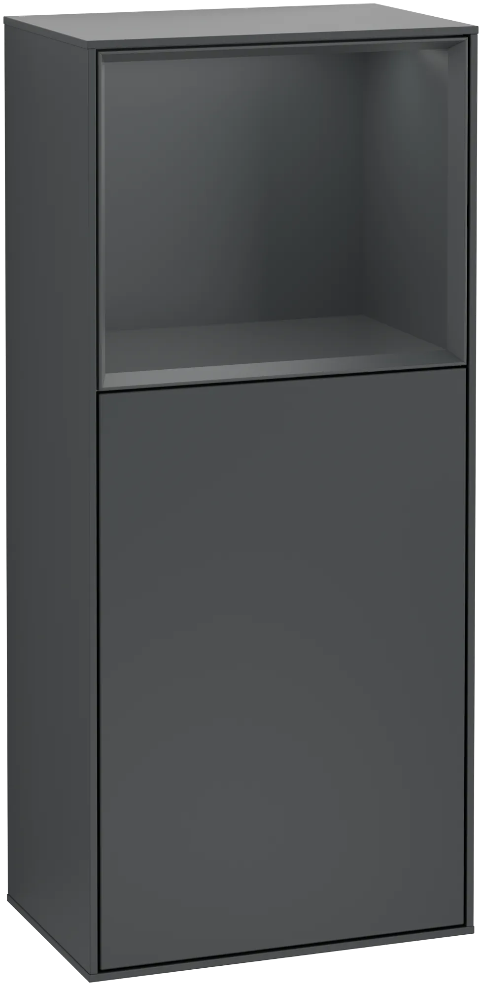 Villeroy & Boch Seitenschrank „Finion“ 41,8 × 93,6 cm 1 Tür, Anschlag rechts, mit Wand- und Regalelementbeleuchtung Anschlag rechts Villeroy & Boch Seitenschrank „Finion“ 41,8 × 93,6 cm 1 Tür, Anschlag rechts, mit Wand- und Regalelementbeleuchtung Anschlag rechts