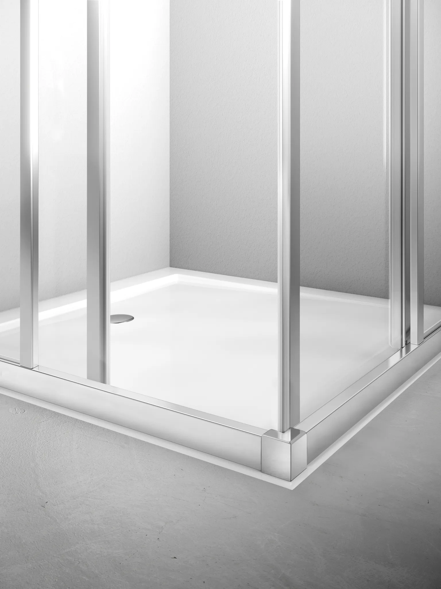 Kermi Duschtür Gleittür 2-teilig mit Festfeld links für Nische und Ecke „LIGA“ 185 cm Glas Klar, Profile Silber Hochglanz, Schiebetür zweiteilig Kermi Duschtür Gleittür 2-teilig mit Festfeld links für Nische und Ecke „LIGA“ 185 cm Glas Klar, Profile Silber Hochglanz, Schiebetür zweiteilig