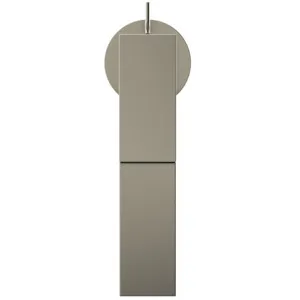 Waschischarmatur Extra Ausladung 150mm verlängerter Sockel mit Ablaufgarnitur Brushed Gold Waschischarmatur Extra Ausladung 150mm verlängerter Sockel mit Ablaufgarnitur Brushed Gold