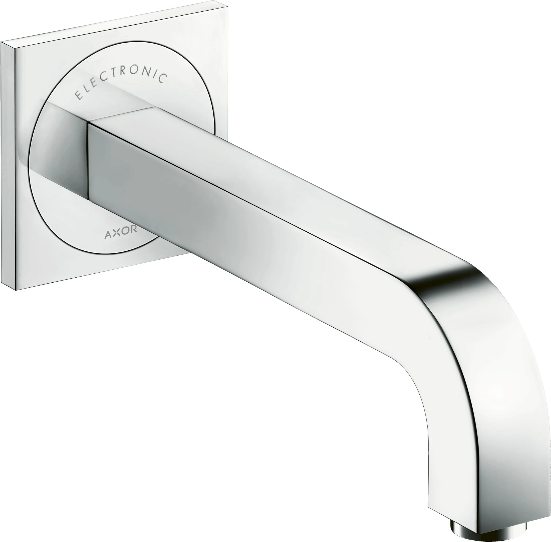 Hansgrohe AXOR Citterio Elektronik-Waschtischmischer Unterputz, Chrom, Ausladung 221 mm, Normalstrahl, max. Durchfluss 5 l/min, Infrarot-Näherungselektronik mit einstellbarer Reichweite