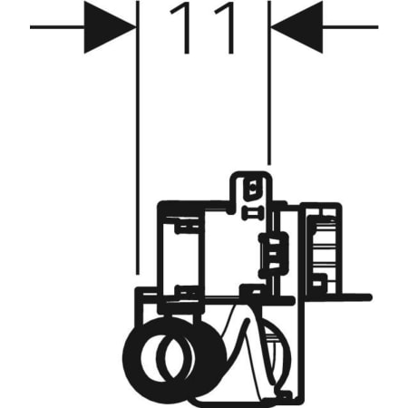 Geberit Vorwand-/Einbauelement für Bad-/Duscharmatur „GIS“ 188 × 605 × 204 mm Geberit Vorwand-/Einbauelement für Bad-/Duscharmatur „GIS“ 188 × 605 × 204 mm