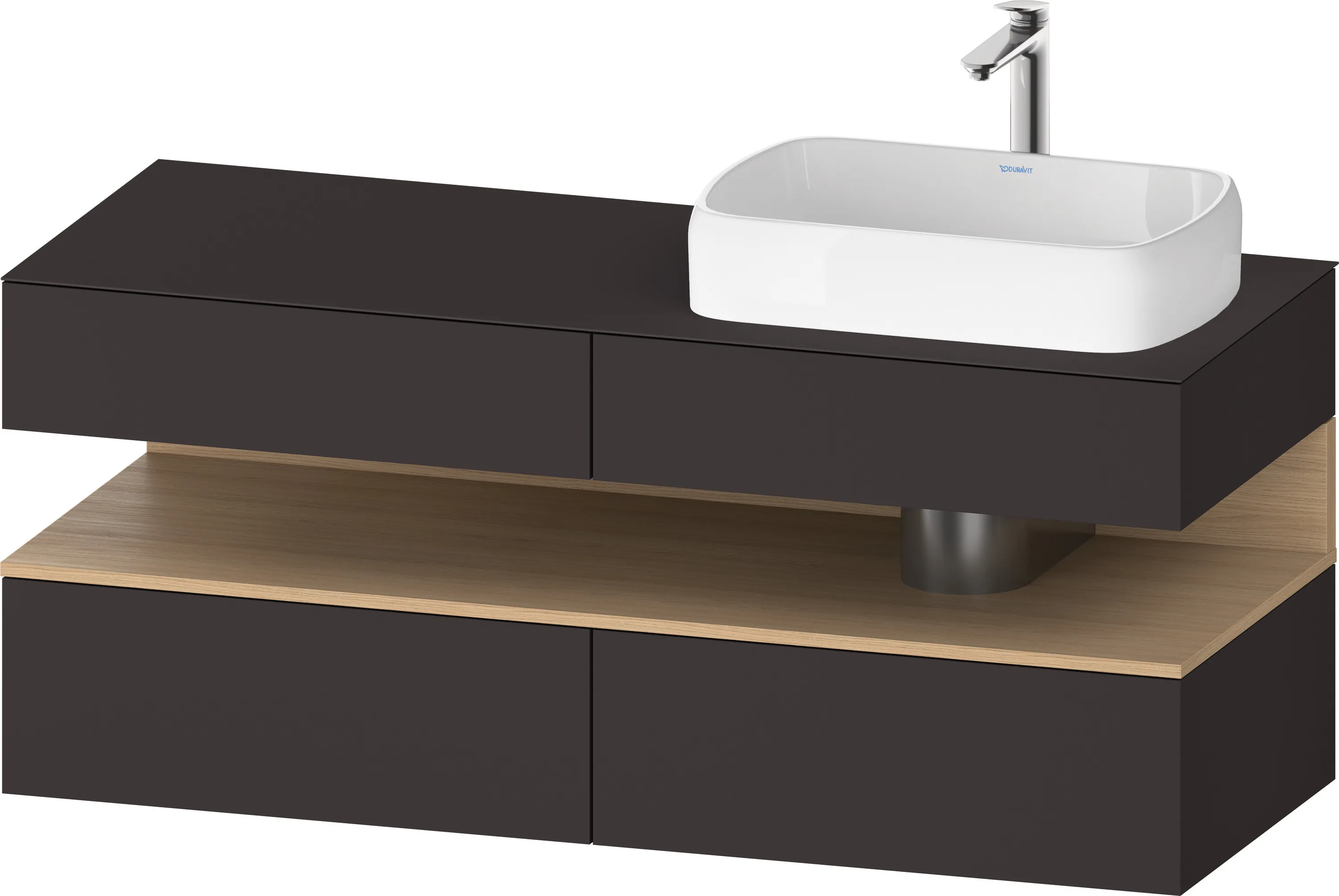 Duravit Waschtischunterschrank wandhängend „Qatego“ 140 × 60 × 55 cm
