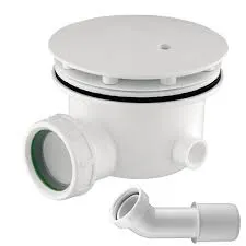 Hoesch Ablaufarmatur mit runder Ablaufabdeckung Ablaufgarnitur 10 cm in Weiß Hoesch Ablaufarmatur mit runder Ablaufabdeckung Ablaufgarnitur 10 cm in Weiß