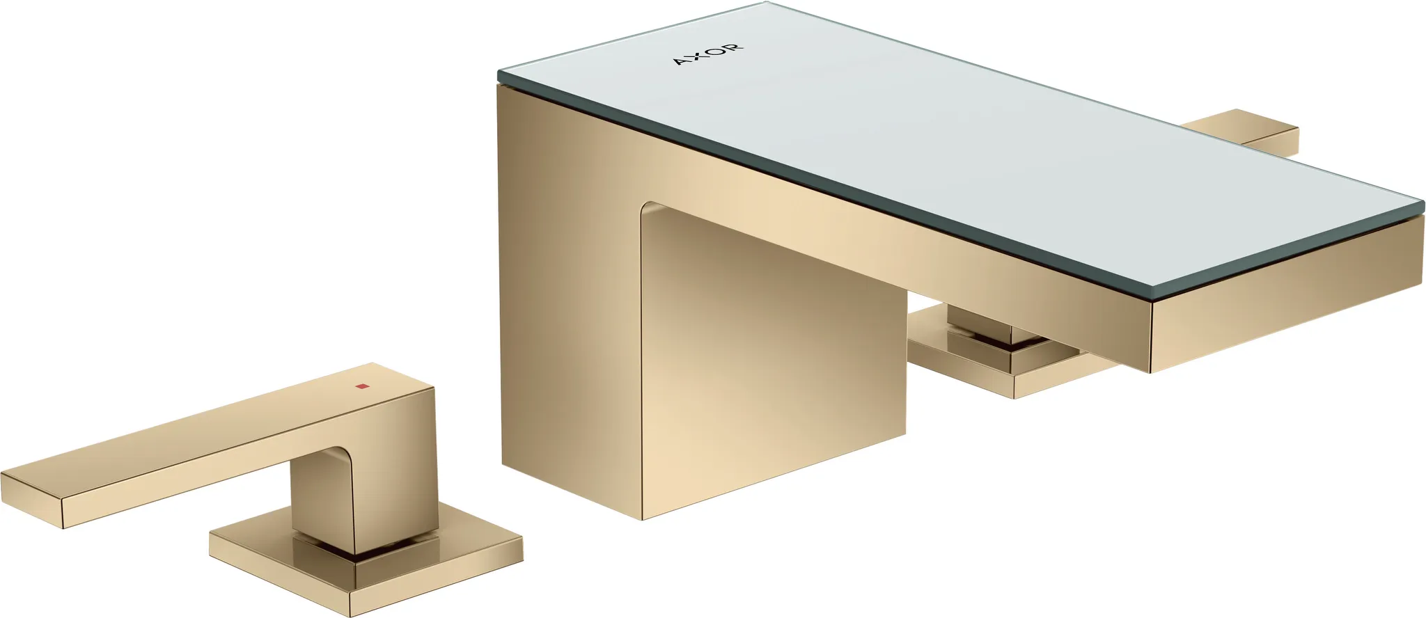 Hansgrohe AXOR MyEdition Mischer mit Platte 200 Glas, Spiegel Hansgrohe AXOR MyEdition Mischer mit Platte 200 Glas, Spiegel