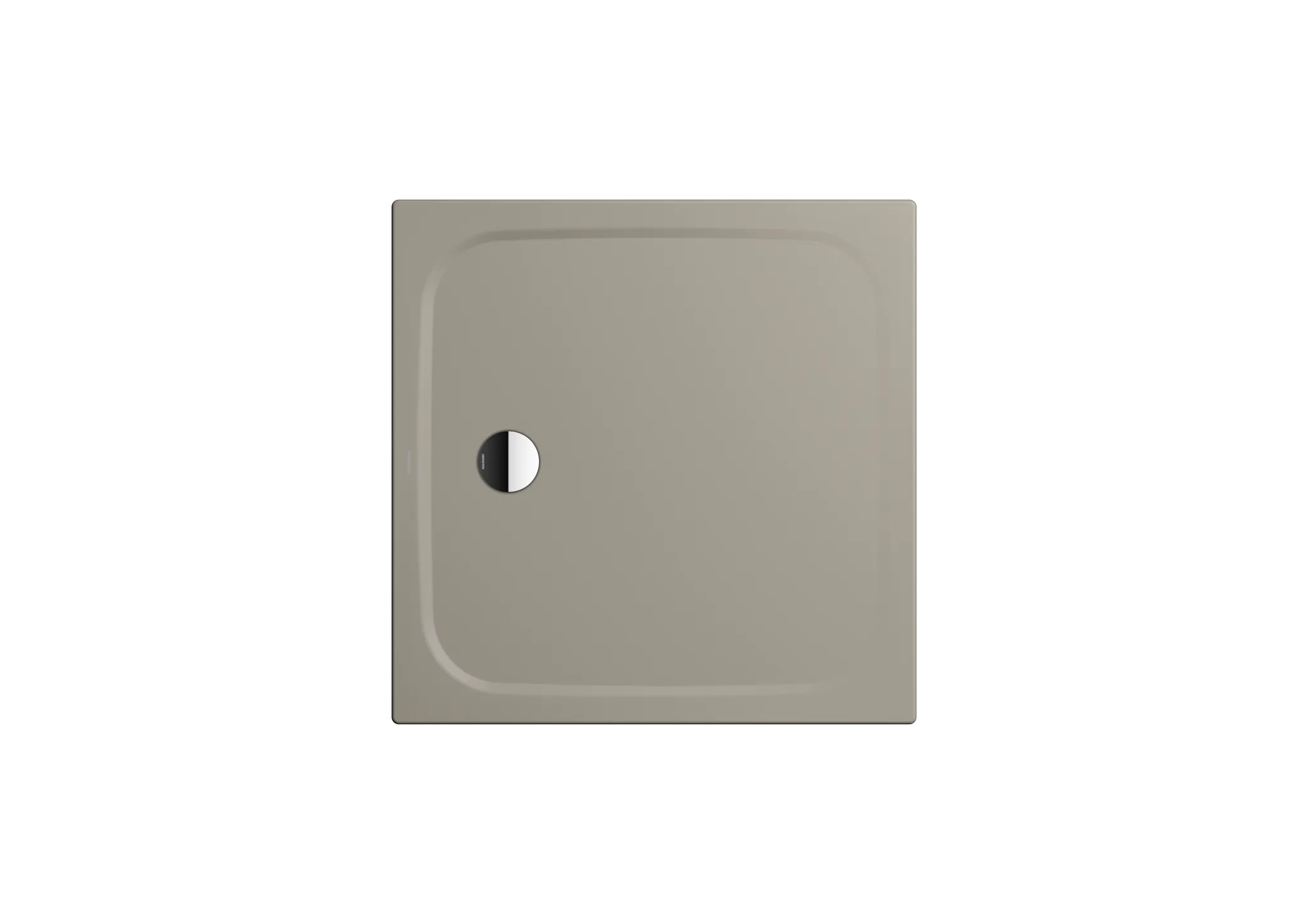 Kaldewei quadrat Duschwanne „Cayonoplan“ 900 × 900 mm ohne Oberflächenbeschichtung, mit Antislip Secure Plus, in warm grey 50