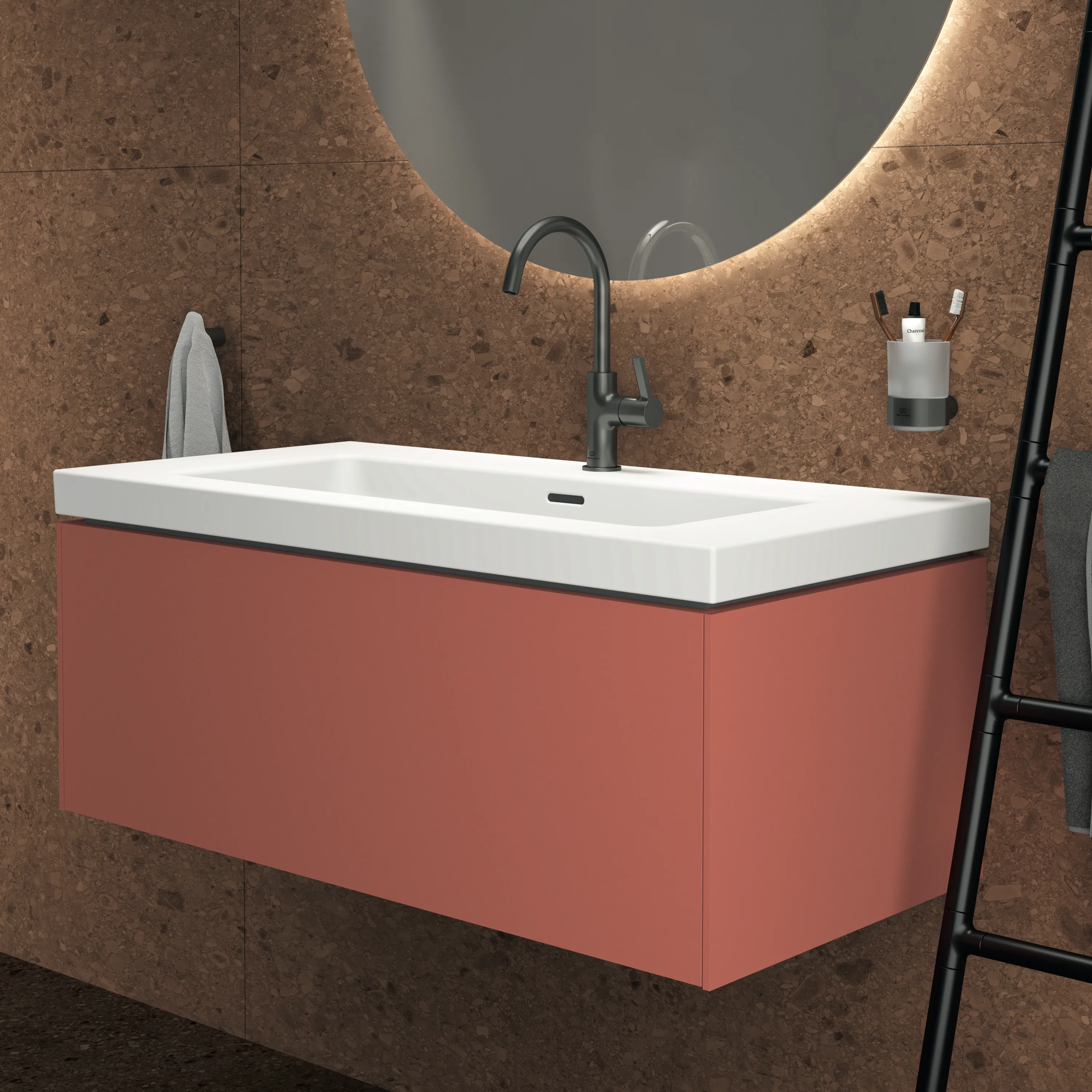 Ideal Standard Möbelwaschtischunterschrank Conca 1 Auszug 1000x505x370mm Sunset