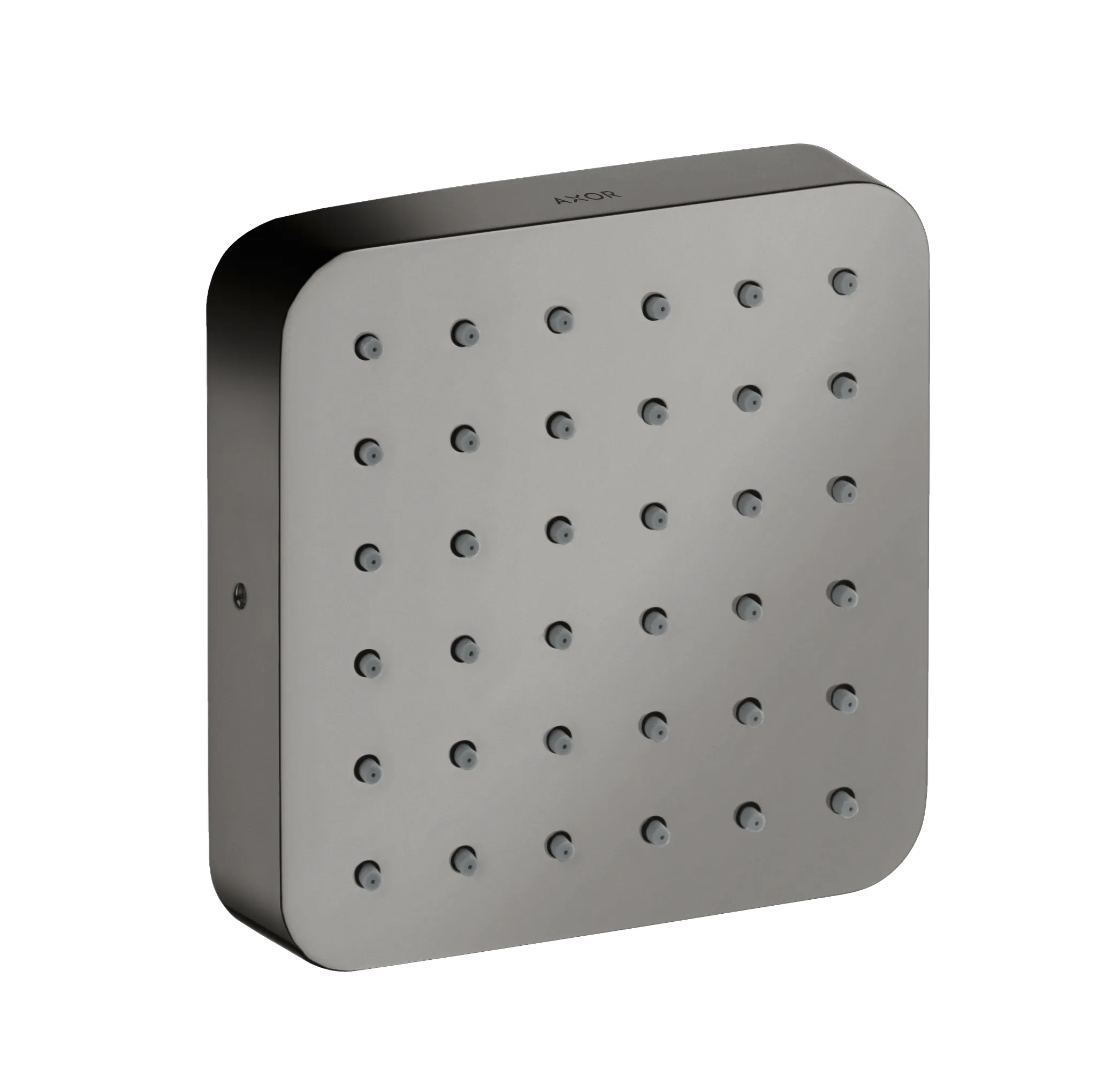 Hansgrohe AXOR Citterio E Brausemodul Unterputz softsquare Polished Black Chrome 120x120mm Rain Strahl 5,3 l/min verstellbarer Winkel