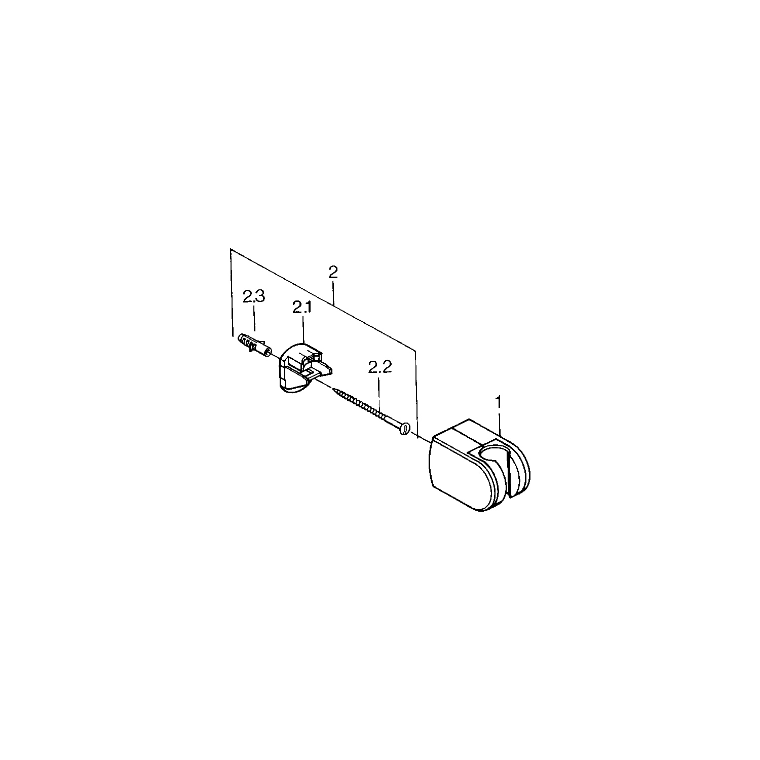 HA Wandhalter HANSA 0443 Chrom