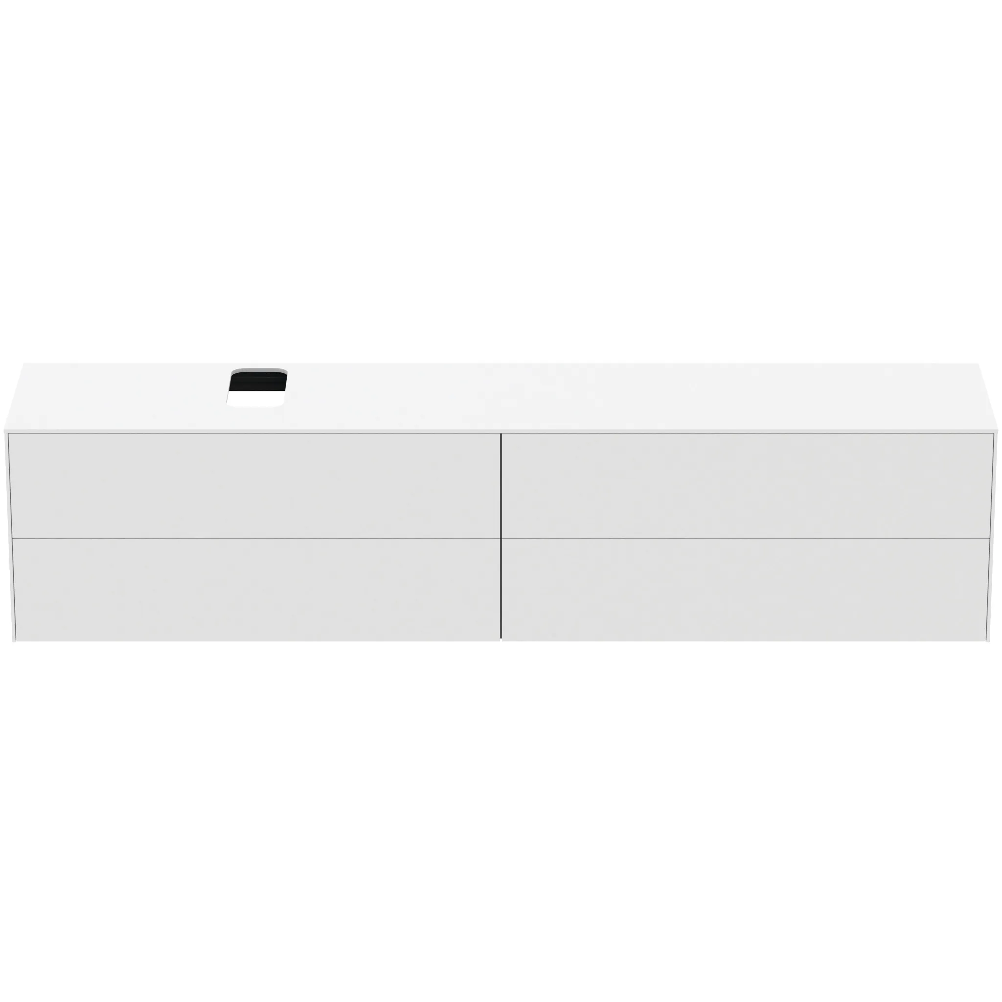 Ideal Standard Waschtischunterschrank „Conca“ 238,7 × 55 × 50,5 cm Weiß matt lackiert Ideal Standard Waschtischunterschrank „Conca“ 238,7 × 55 × 50,5 cm Weiß matt lackiert