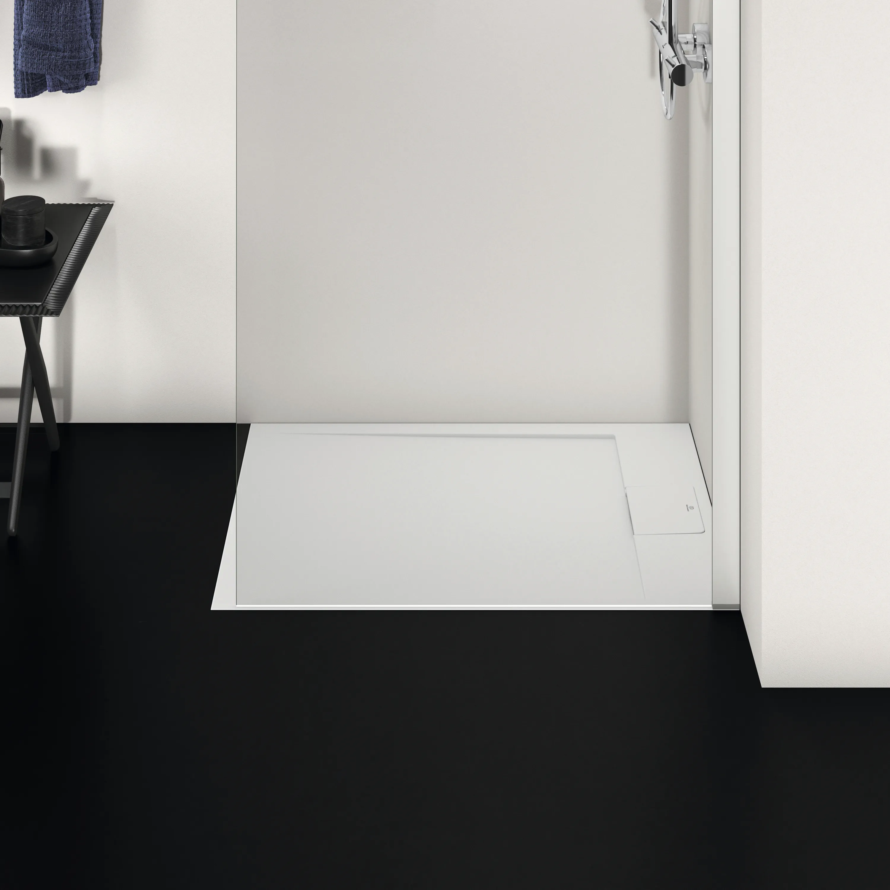 Ideal Standard Duschwanne „UltraFlatSi.life“ 70 × 90 cm in Carraraweiß