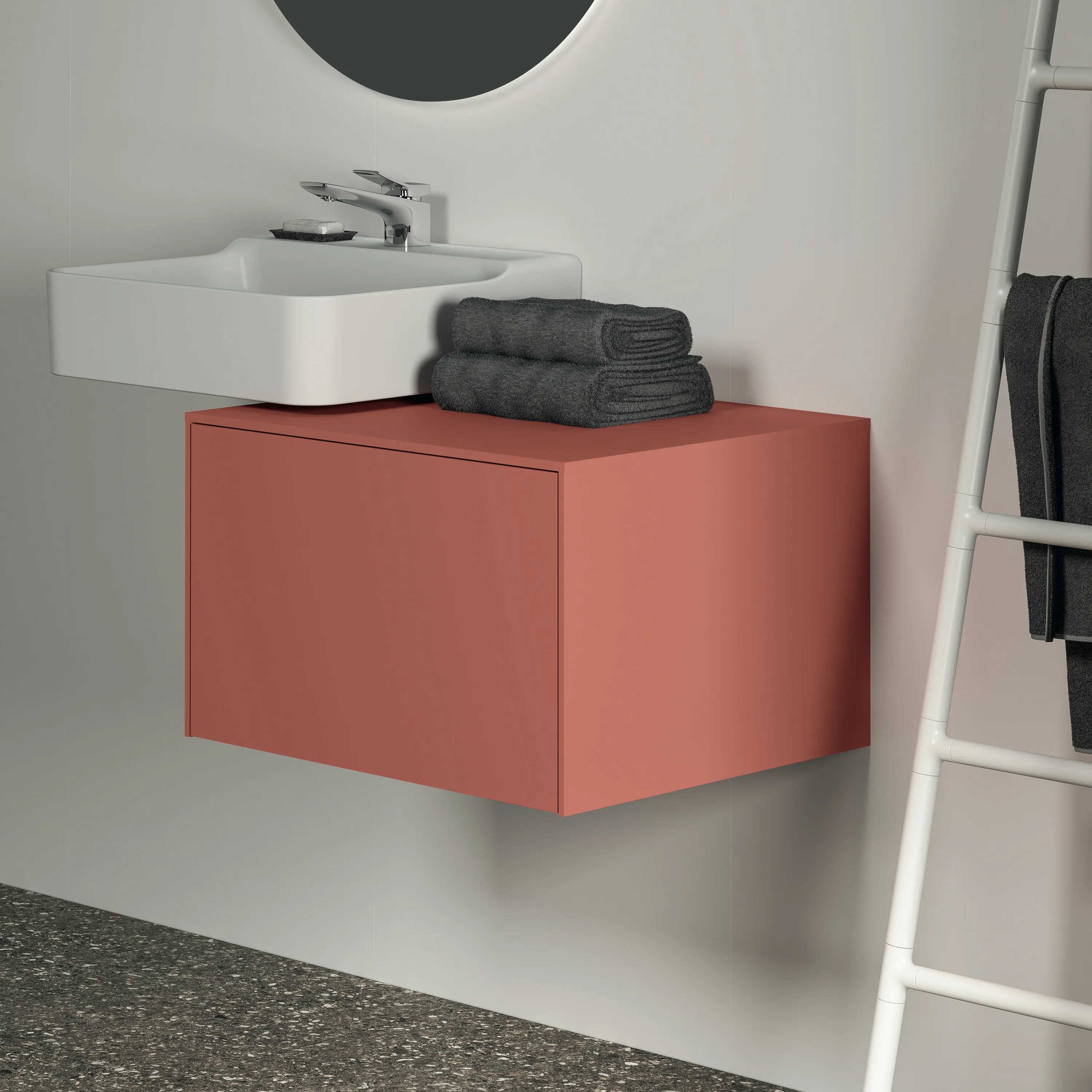 Ideal Standard Waschtischunterschrank Conca, 1 Auszug, ohne Ausschnitt, 602x505x370mm, Sunset Ideal Standard Waschtischunterschrank Conca, 1 Auszug, ohne Ausschnitt, 602x505x370mm, Sunset