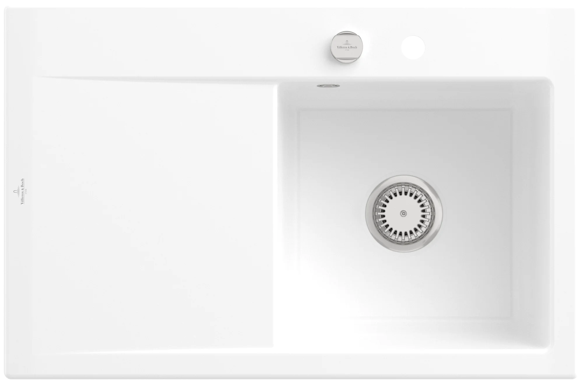 Villeroy & Boch Subway Style 45 Einbauspüle, 900 x 510 mm, Snow White CeramicPlus