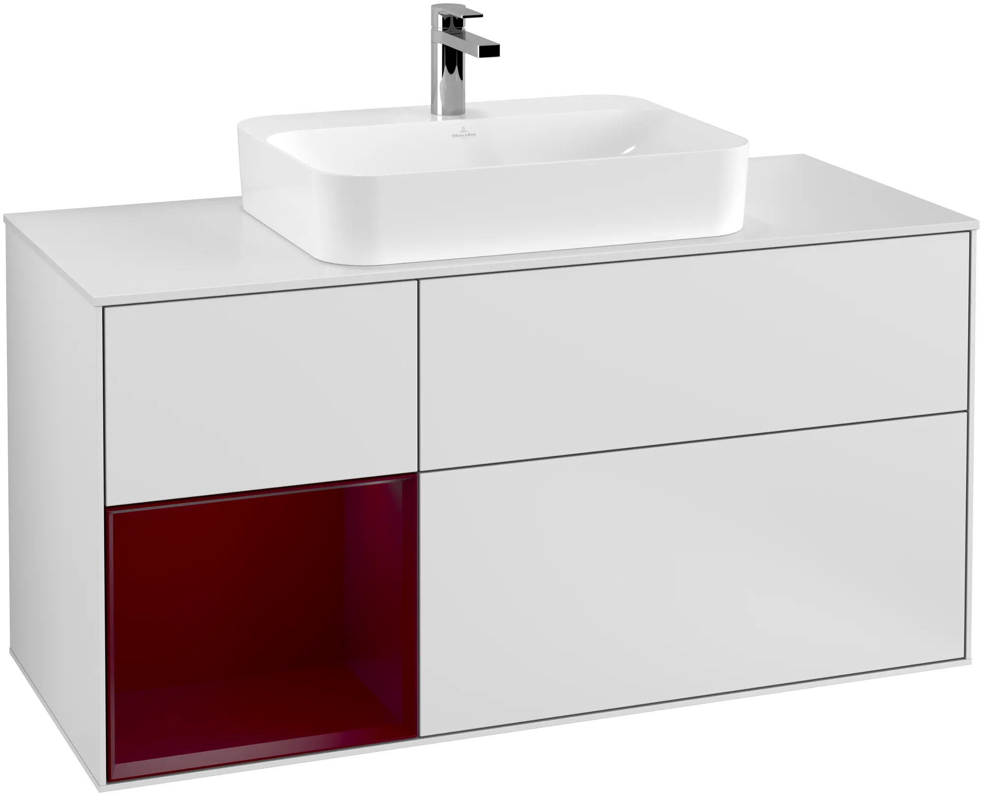 Villeroy & Boch Finion Waschbeckenunterschrank F41, 1200x603x501mm, White Matt/Lacquer