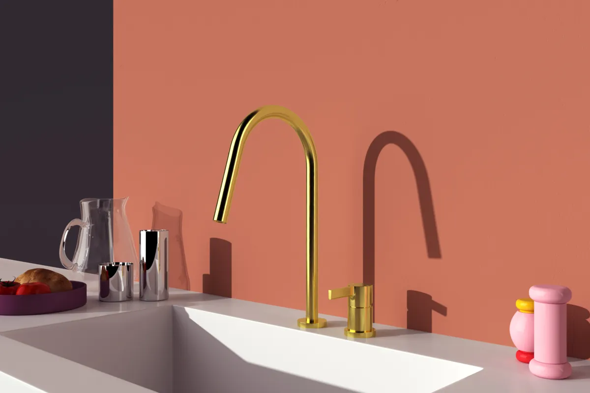 Ideal Standard Gusto Küchenarmatur BD422A2 Brushed Gold
