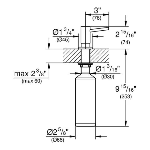 Spülmittelspender Cosmopolitan 40535, chrom Spülmittelspender Cosmopolitan 40535, chrom