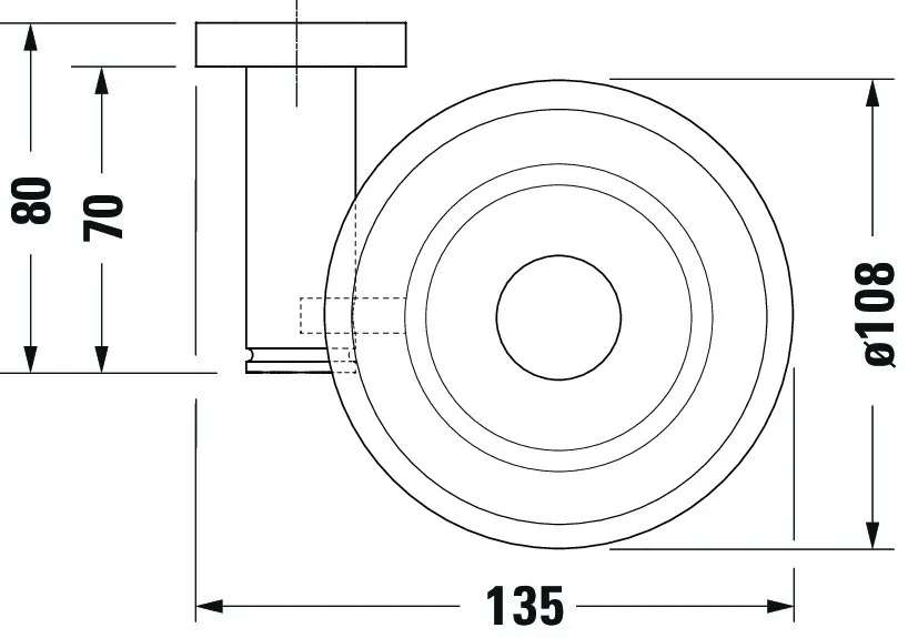 Seifenschale D-Code Seifenschale rechts, matt, chrom