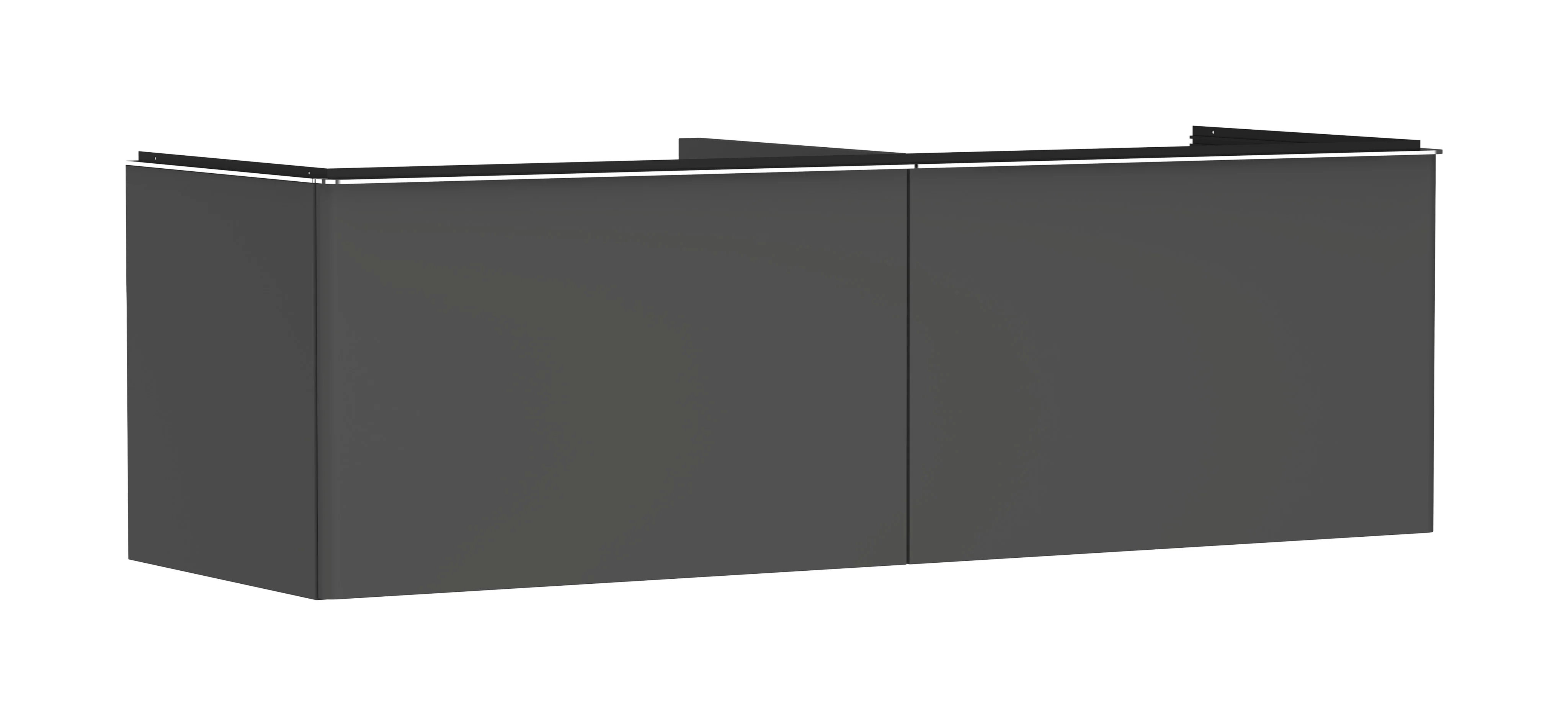 Hansgrohe Xelu Q Waschtischunterschrank Diamantgrau Matt, 1.560 x 540 mm, 2 Schubkästen, verchromte Griffe, SoftClose, vormontiert