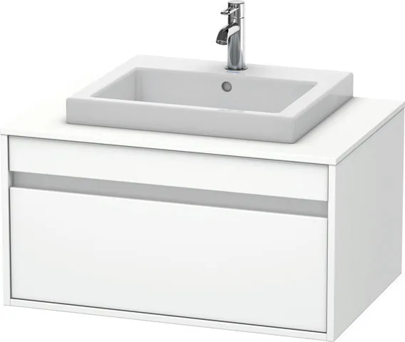 Duravit Waschtischunterschrank wandhängend „Ketho“ 80 × 42,6 × 55 cm Weiß Matt