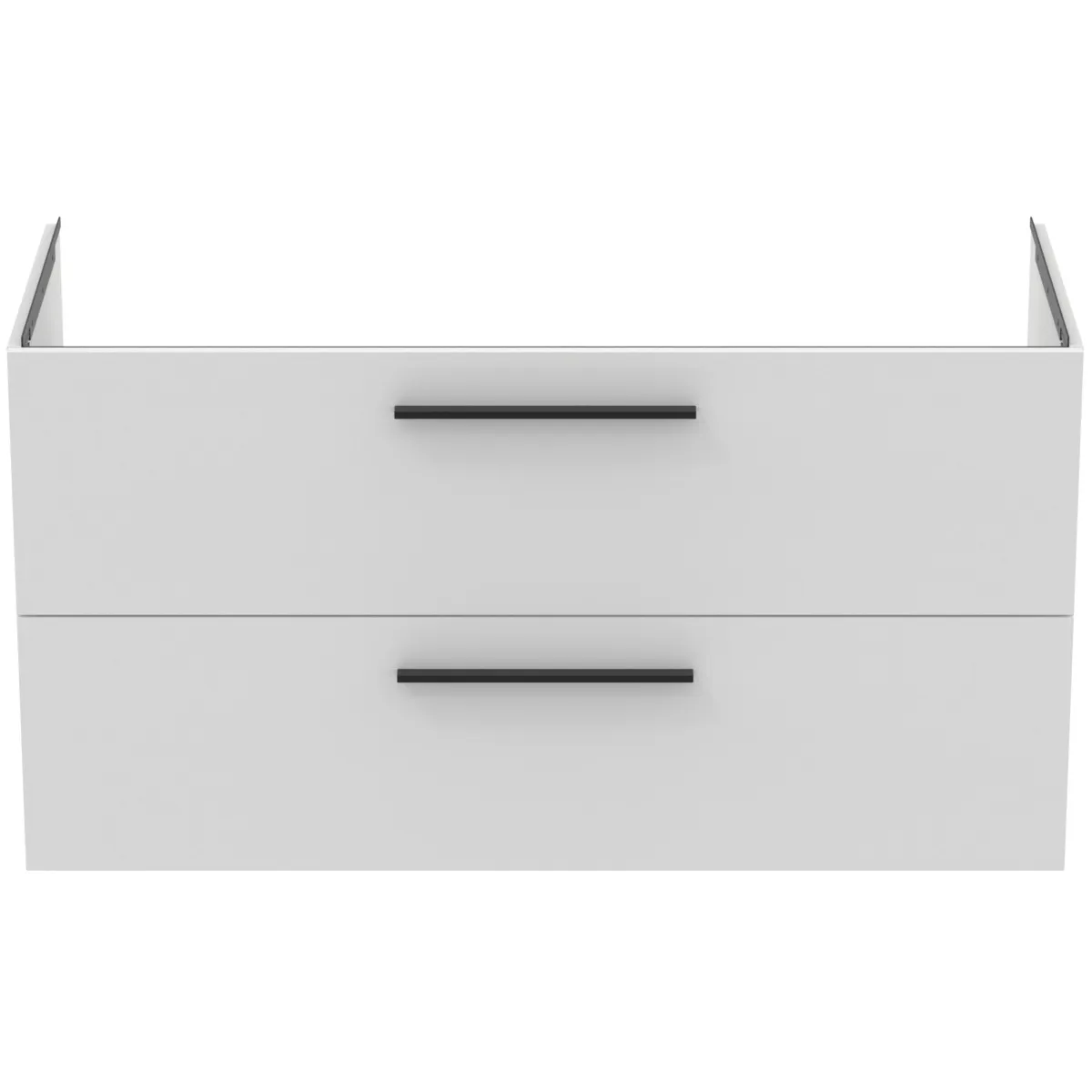 Möbelwaschtischunterschrank i.life B 2 Auszüge Siphonausschnitt auf der linken Seite 1200x505x630mm Weiß matt Möbelwaschtischunterschrank i.life B 2 Auszüge Siphonausschnitt auf der linken Seite 1200x505x630mm Weiß matt