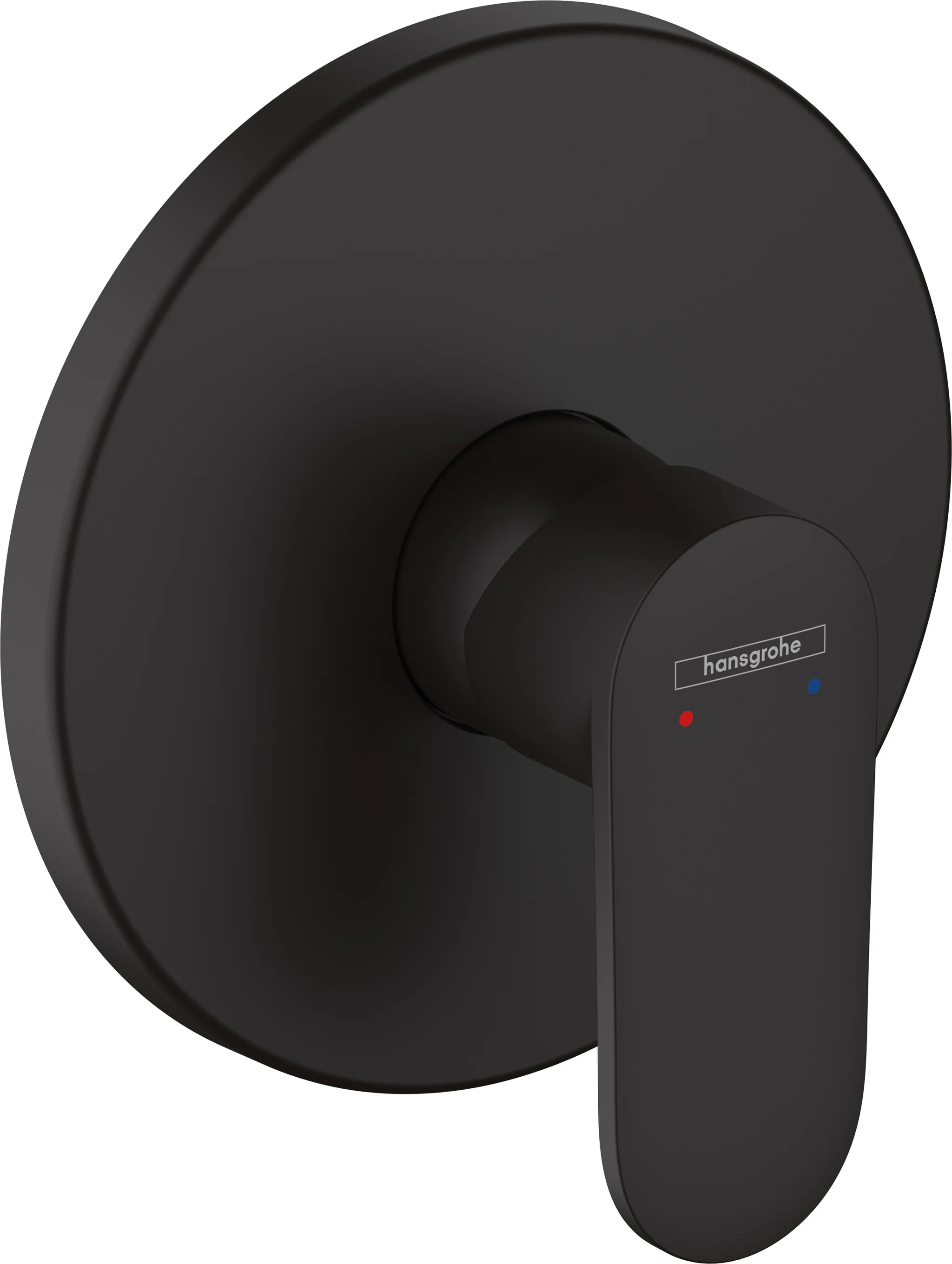 Hansgrohe Vernis Blend Einhebel-Brausemischer Unterputz mattschwarz, Keramikmischsystem, max. Durchfluss 29,3 l/min bei 3 bar, Anschlussart Grundkörper