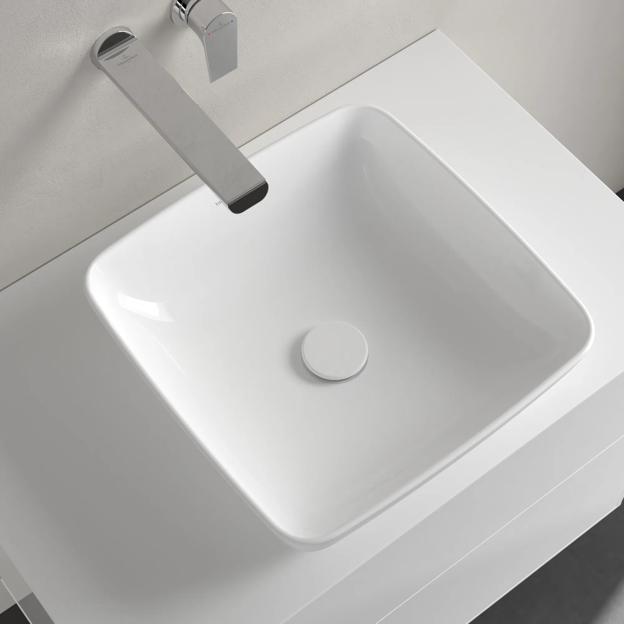 Villeroy & Boch Aufsatzwaschtisch aus TitanCeram „Artis“ 130 mm in Stone White Villeroy & Boch Aufsatzwaschtisch aus TitanCeram „Artis“ 130 mm in Stone White
