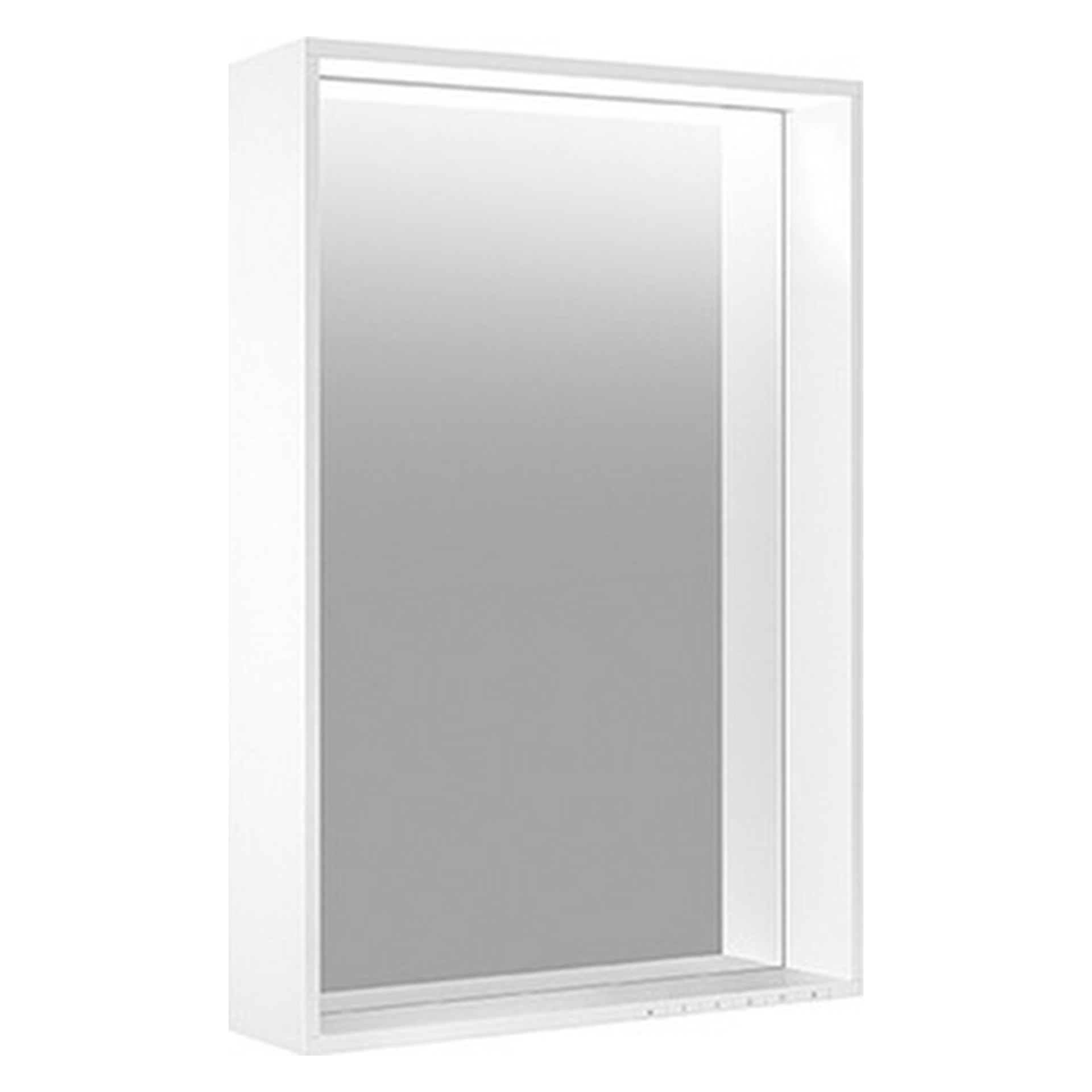 Lichtspiegel 07898172000 Lichtspiegel Plan mit Spiegelheizung 650 × 700 × 105 mm silber-eloxiert