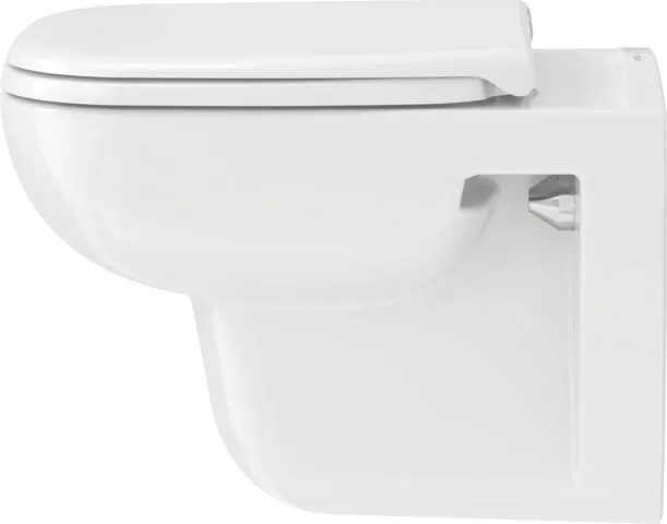 Wand-Tiefspül-WC „D-Code“ 35,5 × 36 × 54,5 cm mit HygieneGlaze, ohne Spülrand