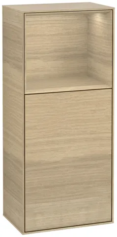 Villeroy & Boch Seitenschrank „Finion“ 41,8 × 93,6 cm 1 Tür, Anschlag links, mit Wand- und Regalelementbeleuchtung Anschlag links Villeroy & Boch Seitenschrank „Finion“ 41,8 × 93,6 cm 1 Tür, Anschlag links, mit Wand- und Regalelementbeleuchtung Anschlag links