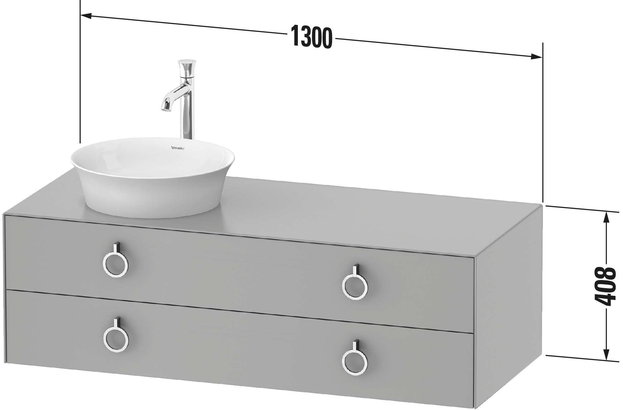 Duravit Waschtischunterschrank „White Tulip“ in, mit Beleuchtung Duravit Waschtischunterschrank „White Tulip“ in, mit Beleuchtung