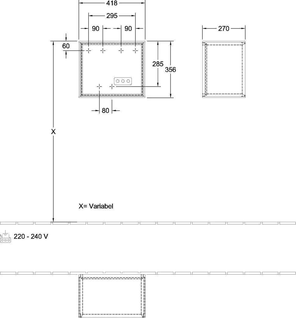 Villeroy & Boch Finion Regalmodul G58, 418 x 356 x 270 mm, weiß