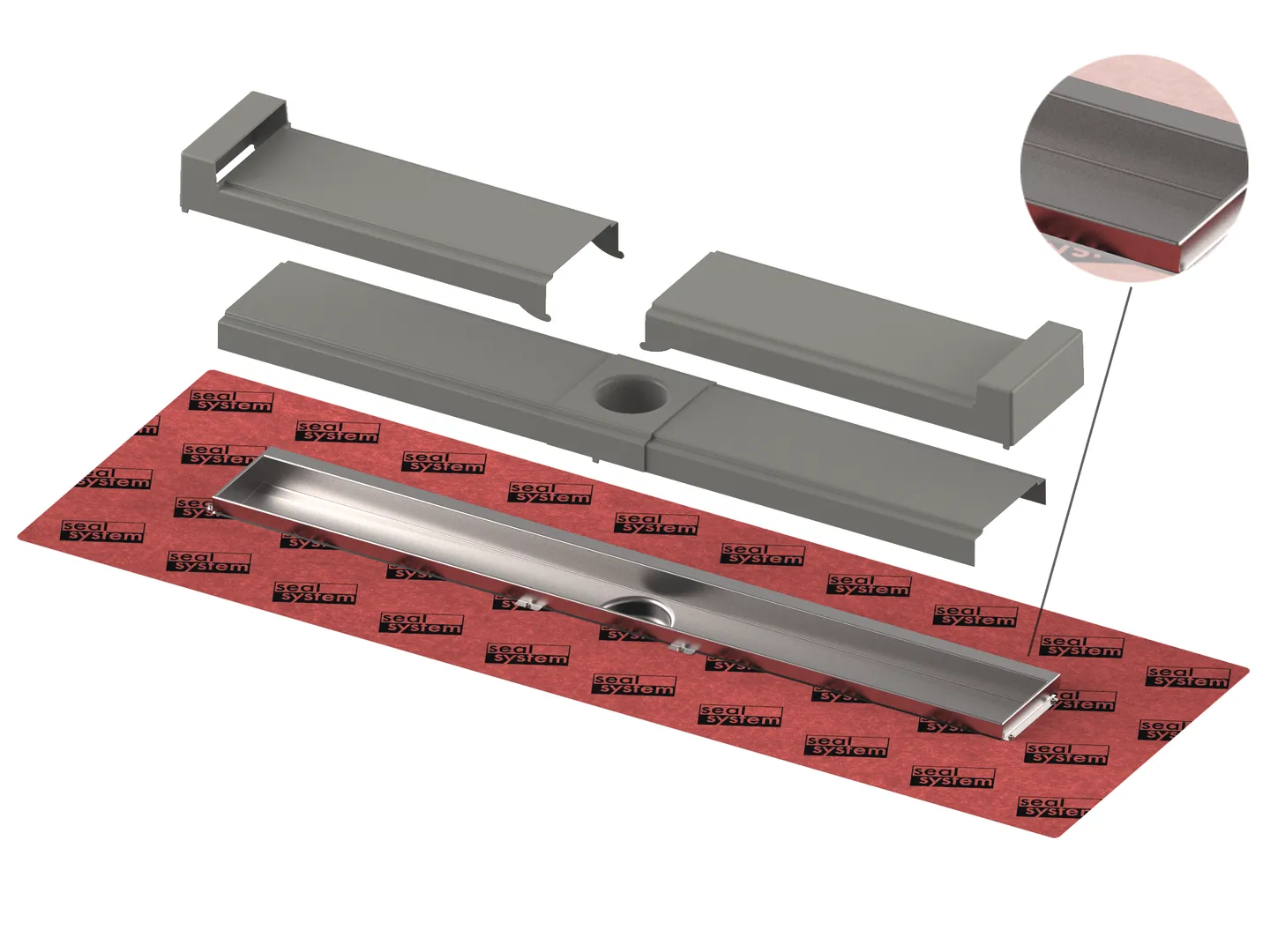 TECE Duschrinne mit Wandfliesenauflage „TECEdrainline Evo“ 1200 mm TECE Duschrinne mit Wandfliesenauflage „TECEdrainline Evo“ 1200 mm