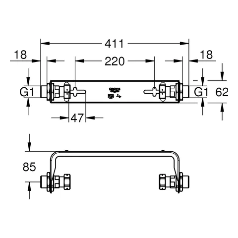 Wandmontage-Set Sense Guard 22501, passend zu 22 500 LN0, 22 502 LN1 Wandmontage-Set Sense Guard 22501, passend zu 22 500 LN0, 22 502 LN1
