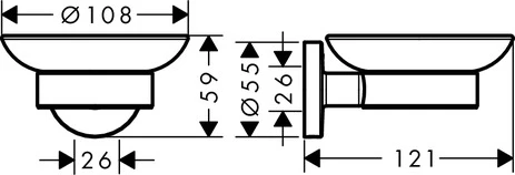 Seifenschale Logis Universal chrom