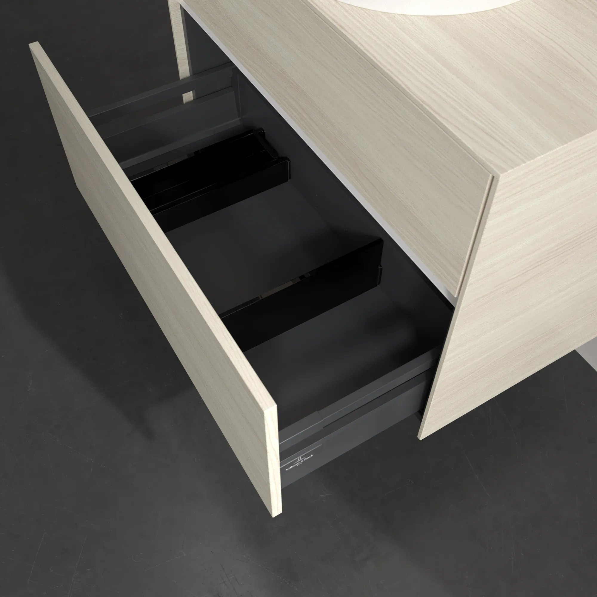 Villeroy & Boch Waschbeckenunterschrank Collaro C037B0, Eckig White Oak, 800x548x500mm, mit Beleuchtung und SoftClosing Villeroy & Boch Waschbeckenunterschrank Collaro C037B0, Eckig White Oak, 800x548x500mm, mit Beleuchtung und SoftClosing