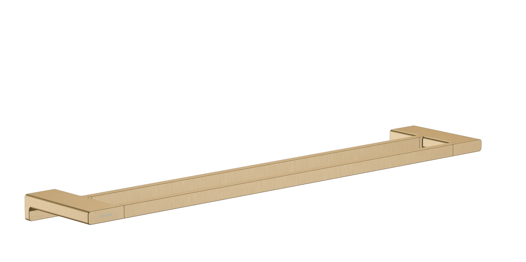 Hansgrohe AddStoris Q Doppelbadetuchhalter Brushed Bronze, 648 mm Länge, Wandmontage mit verdeckter Befestigung