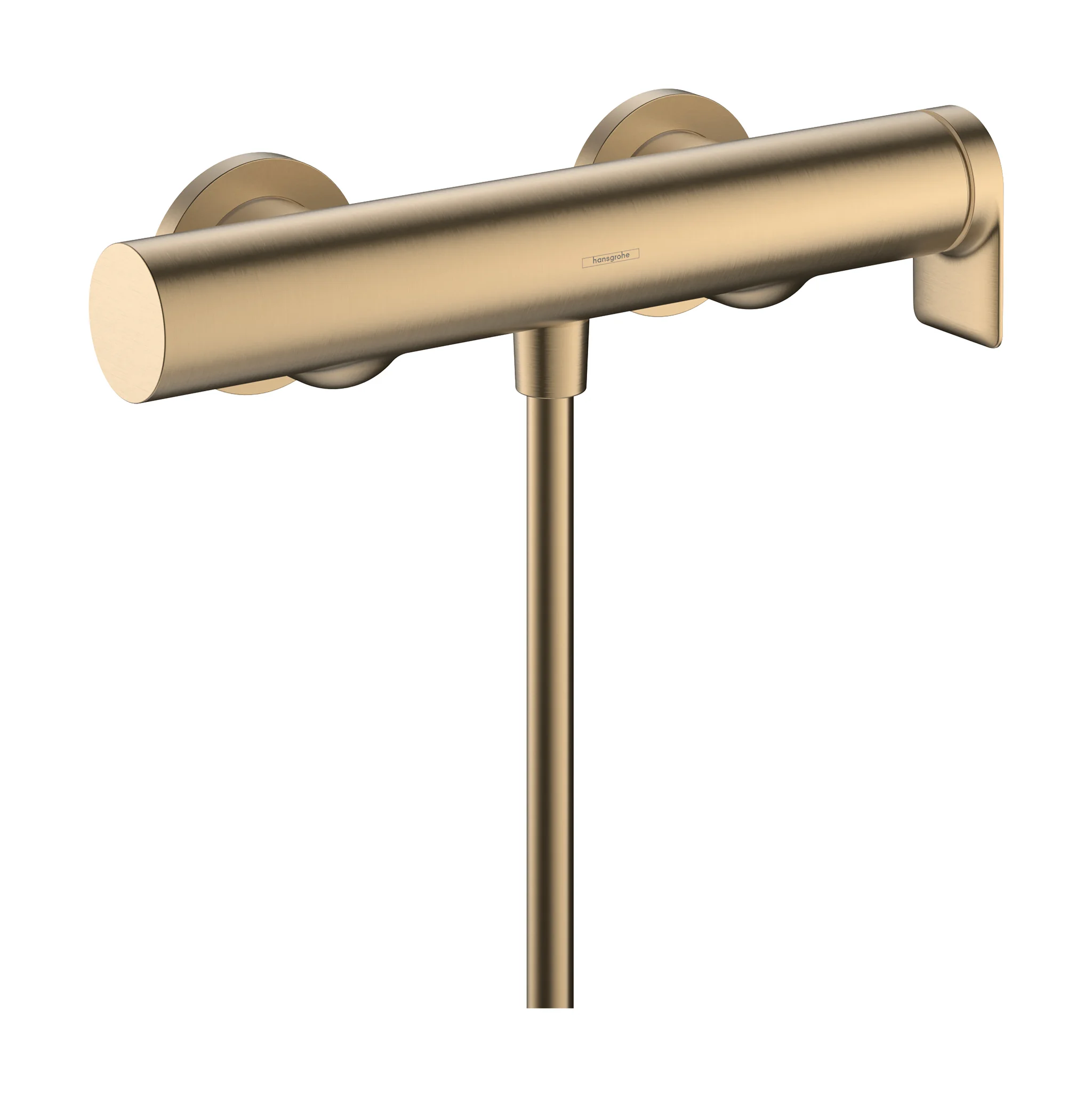 Hansgrohe Vivenis Brausenmischer Aufputz, Brushed Bronze, Stichmaß 150 ± 12 mm, max. Durchfluss 12,3 l/min bei 3 bar, Keramikmischsystem, einstellbare Temperaturbegrenzung, Rückflussverhinderer, Schalldämpfer, Anschluss DN15, S-Anschlüsse