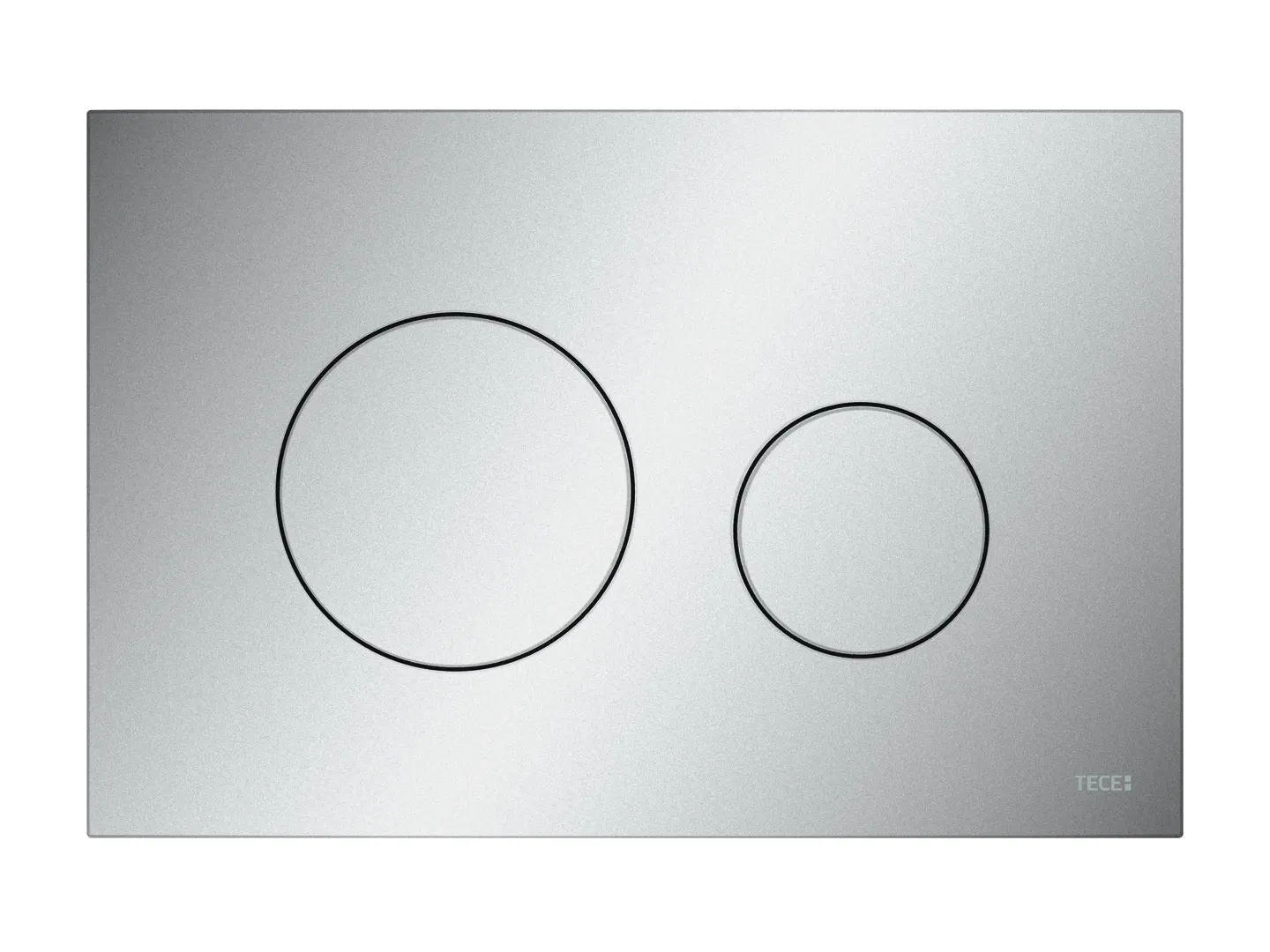 loop WC-Betätigungsplatte Kunststoff für Zweimengentechnik, Chrom matt loop WC-Betätigungsplatte Kunststoff für Zweimengentechnik, Chrom matt