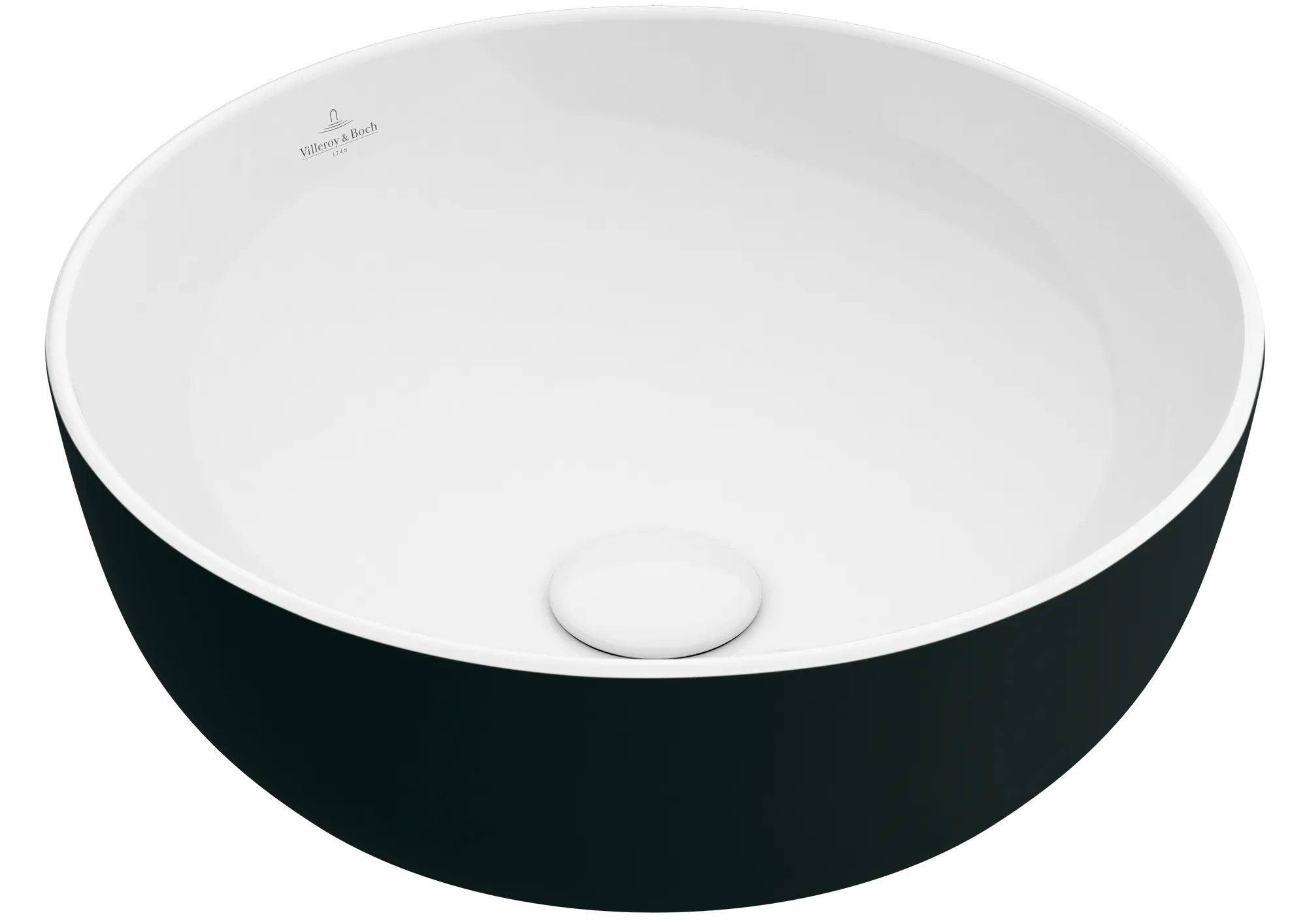 Villeroy & Boch Aufsatzwaschtisch aus TitanCeram „Artis“ ⌀ 430 mm in Coal Black