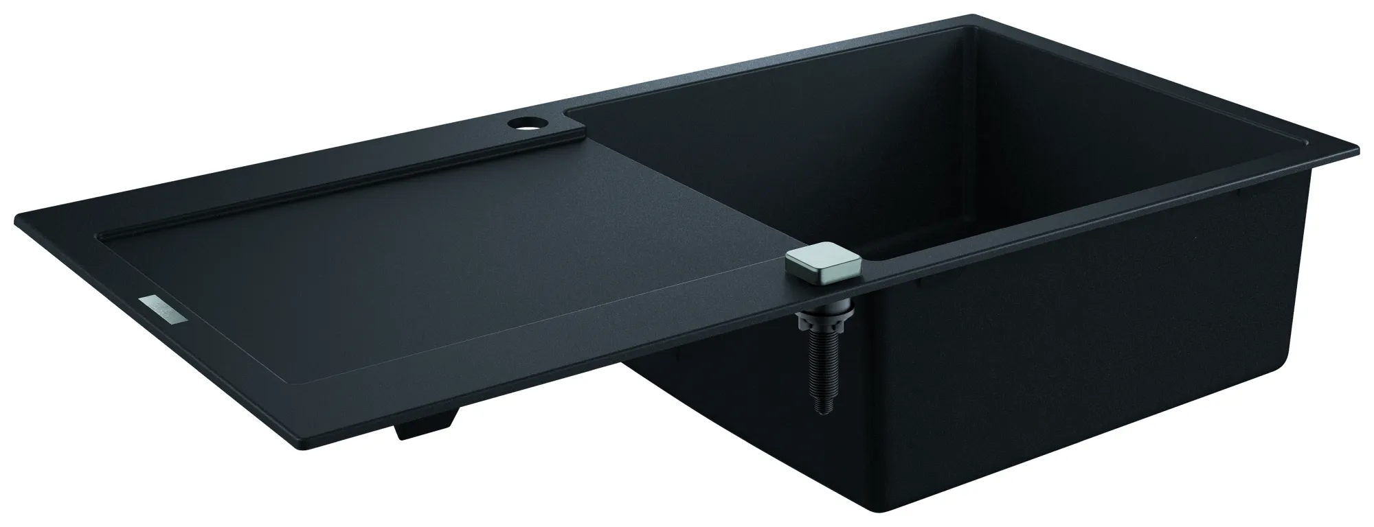 Kompositspüle K500 31645, mit Abtropffläche, Modell: K500 60-C 100/50 1.0 rev, Montageart: Standard-Einbauspüle, Maße: 1000 x 500 mm, 1 Becken: 480 x 440 x 200 mm, granit schwarz Kompositspüle K500 31645, mit Abtropffläche, Modell: K500 60-C 100/50 1.0 rev, Montageart: Standard-Einbauspüle, Maße: 1000 x 500 mm, 1 Becken: 480 x 440 x 200 mm, granit schwarz
